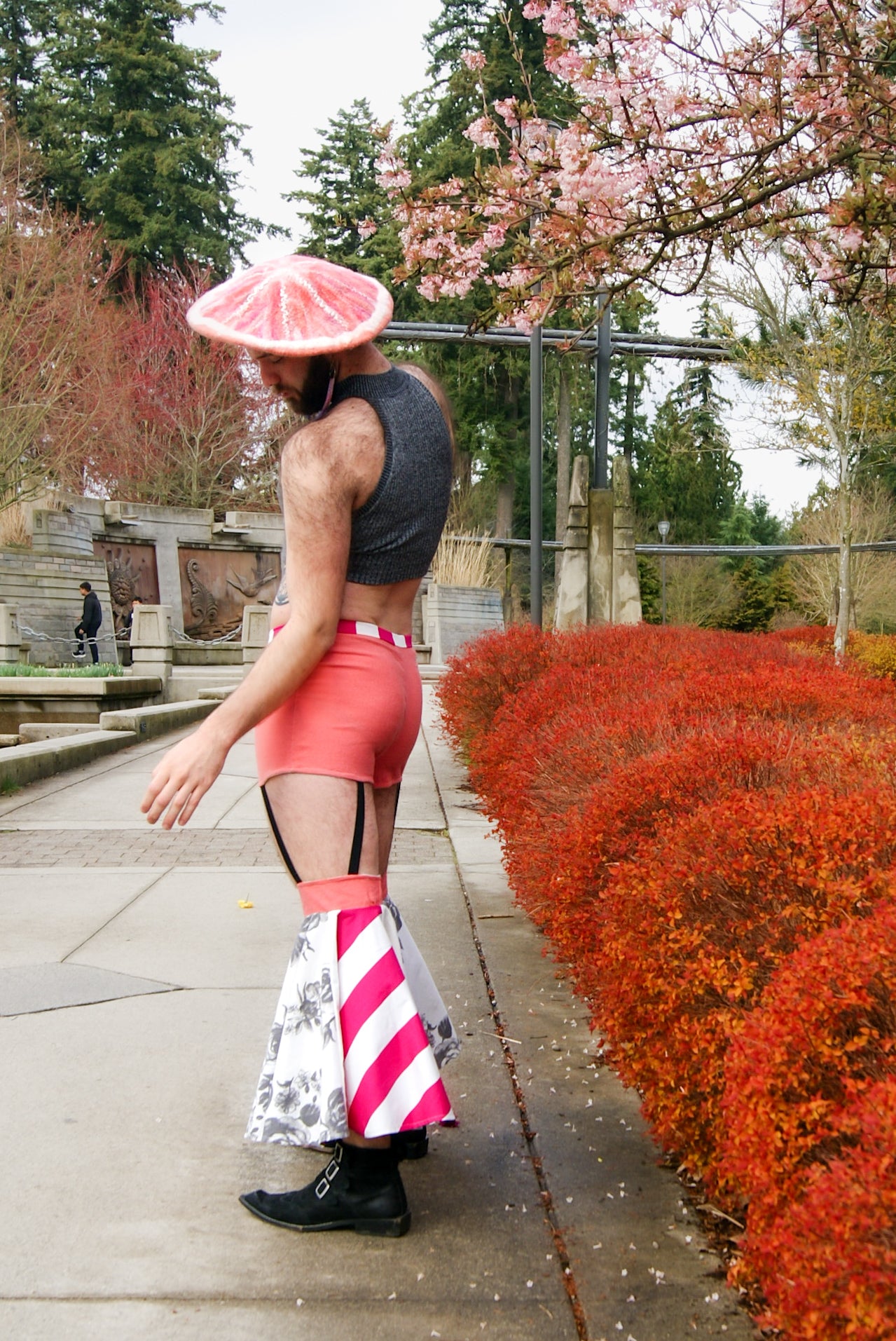 Stripes and roses